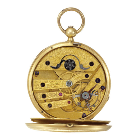 Danish gold chronometer with pivoted detent escapement Circa 1840