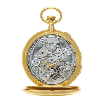 Swiss gold split-seconds chronograph dress watch Circa 1910