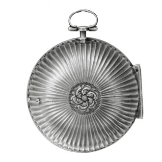 German silver pair-cased wandering hour pocket watch Circa 1700