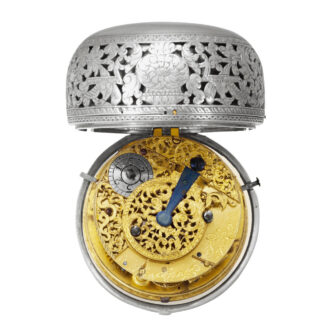 Rare silver pair-cased hour repeating clockwatch Circa 1700