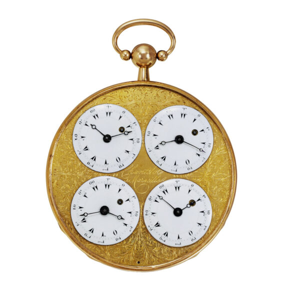 French 18k gold verge made for the Islamic market Circa 1800