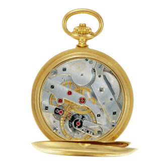 Swiss 18K yellow gold lever with Guillaume balance Circa 1916
