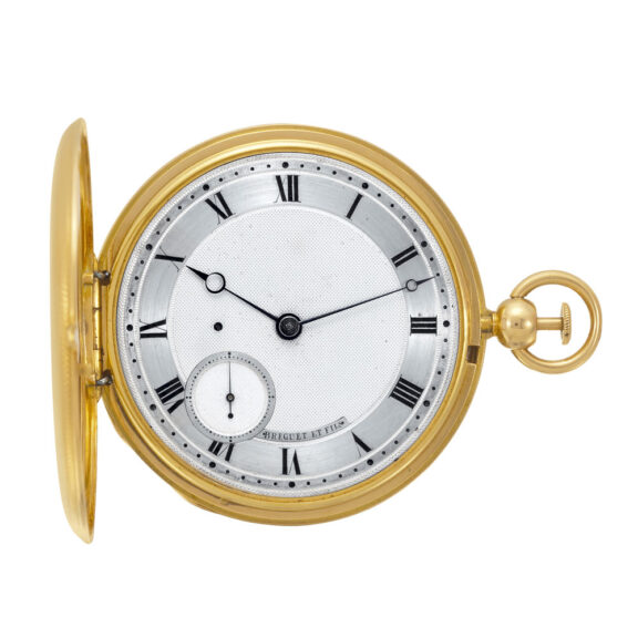 French 18k gold half quarter repeating pocket watch Circa 1817
