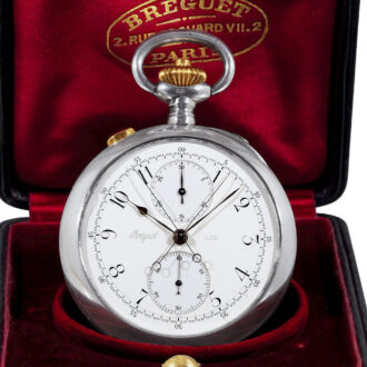 Rare French silver keyless lever pocket watch Circa 1920