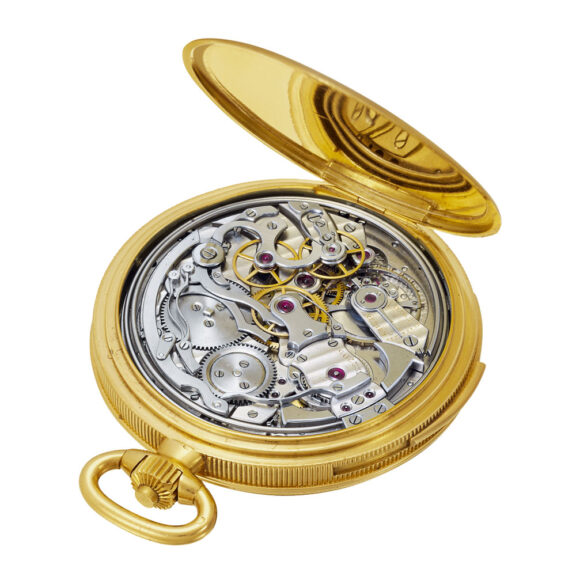 French 18k yellow gold complicated keyless pocket watch Circa 1932 French 18k yellow gold complicated keyless pocket watch Circa 1932