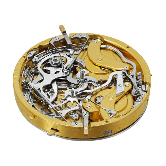 French gold repeating grande/petite sonnerie clockwatch Circa 1925 French gold repeating grande/petite sonnerie clockwatch Circa 1925