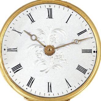 Fine French 18k gold miniature lady's pendant watch Circa 1844