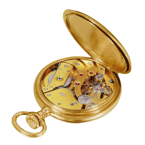 Swiss 18k yellow gold Chronometro Gondolo with 24h dial Circa 1909 Swiss 18k yellow gold Chronometro Gondolo with 24h dial Circa 1909