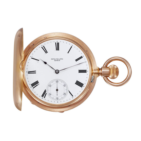 Swiss rose gold watch made for the English market Circa 1874