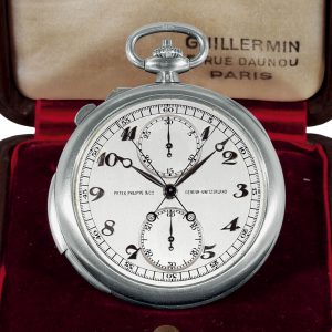 Swiss platinum repeater with split-seconds chronograph Circa 1927