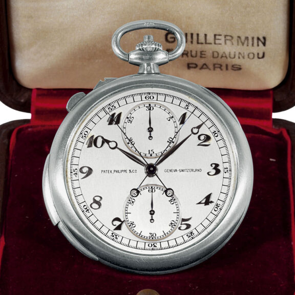 Swiss platinum repeater with split-seconds chronograph Circa 1927