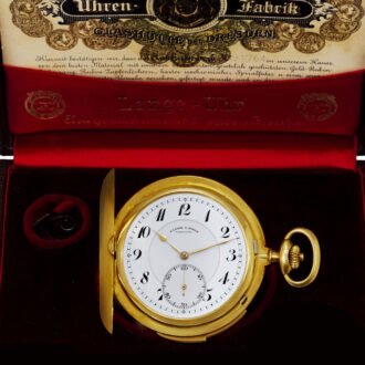 Historically important German gold repeating watch Circa 1938