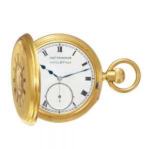 English 18k gold petite/grande sonnerie clockwatch Circa 1900
