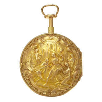 German 20k gold quarter repeater with repoussé decoration Circa 1760
