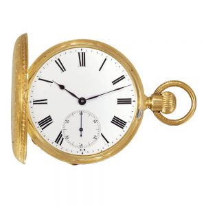 Swiss gold dress watch made for the Hispanic market Circa 1870
