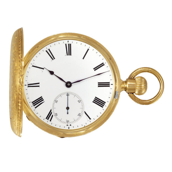 Swiss gold dress watch made for the Hispanic market Circa 1870