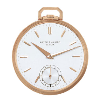 Swiss 18 carat pink gold modern dress watch Circa 1956