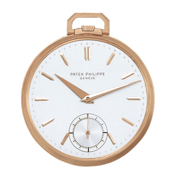 Swiss 18 carat pink gold modern dress watch Circa 1956