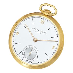Swiss 18k yellow gold modern dress watch Circa 1950