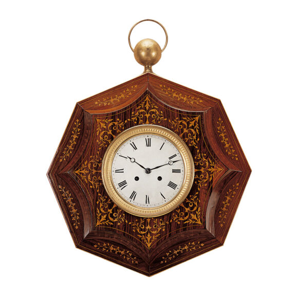 Fine French rosewood octagonal pocket watch Circa 1840