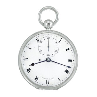 French silver watch with detent chronometer escapement Circa 1824