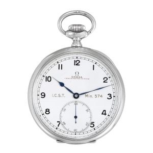 Large Swiss silver lever chronometer deck watch Circa 1919