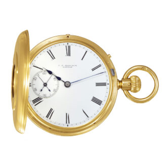 English gold half-hunting cased with split-seconds Circa 1861