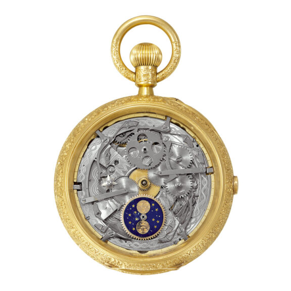 English gold astronomic watch with thirteen complications Circa 1902 English gold astronomic watch with thirteen complications Circa 1902