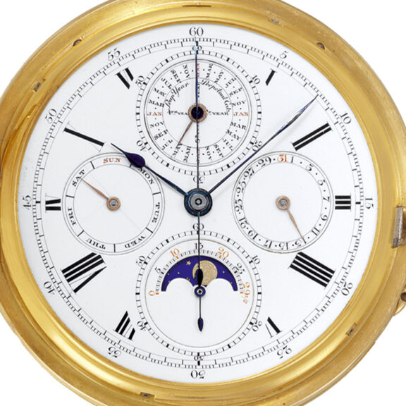 English gold astronomic watch with nine complications Circa 1890 English gold astronomic watch with nine complications Circa 1890