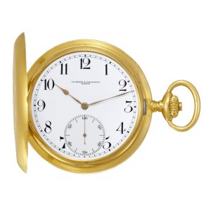 Swiss 18k yellow gold hunting cased lever pocket watch Circa 1912