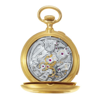 Swiss 18k gold repeater with split-seconds chronograph circa 1920