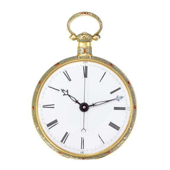 Swiss gold duplex watch made for the Russian market Circa 1840 Swiss gold duplex watch made for the Russian market Circa 1840