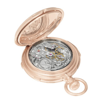 Swiss pink gold repeater with split-seconds chronograph Circa 1880
