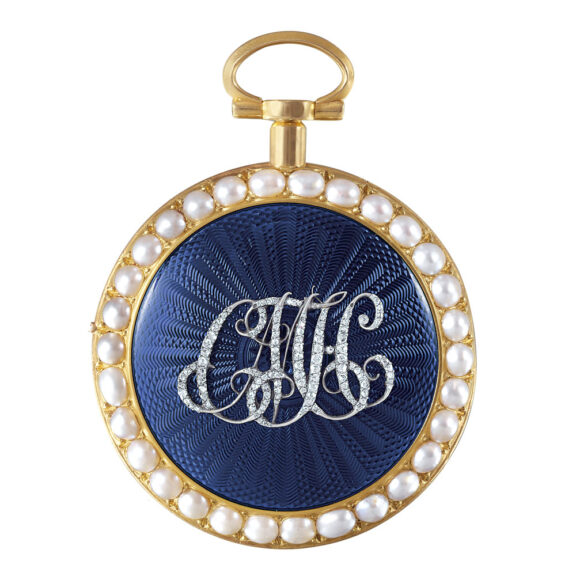 French 22k gold, enamel repeating à toc pocket watch Circa 1780