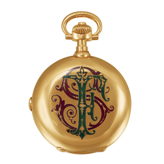 Swiss 14k gold and polychrome enamel watch Circa 1891 Swiss 14k gold and polychrome enamel watch Circa 1891