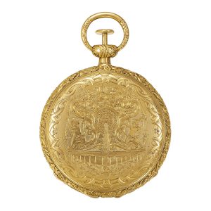 Swiss 18 carat gold grande/petite sonnerie clockwatch Circa 1830