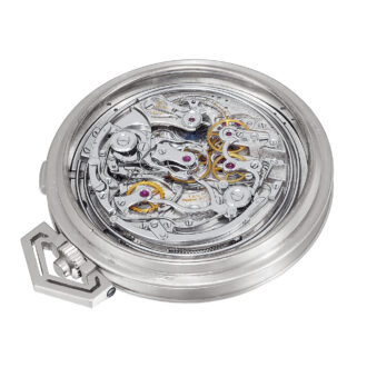 Exceptional Swiss platinum complicated lever watch Circa 1936