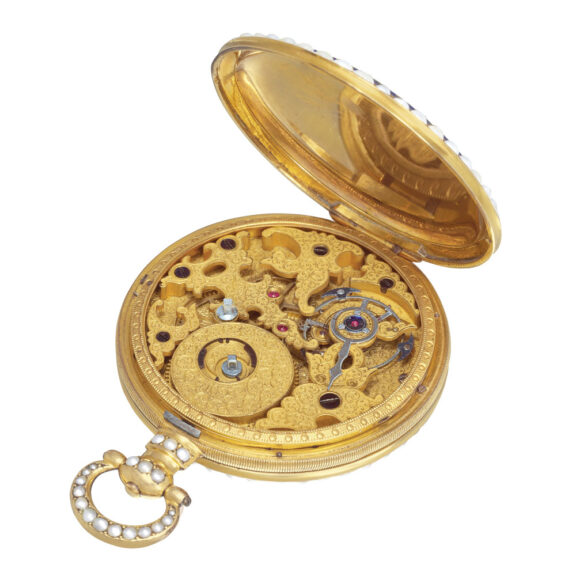 Swiss gilt duplex watch made for the Chinese market Circa 1860 Swiss gilt duplex watch made for the Chinese market Circa 1860
