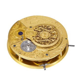 English gilt-metal verge made for the Chinese market Circa 1770