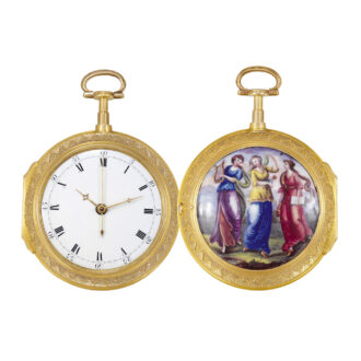 English gilt-brass verge made for the Chinese market Circa 1790
