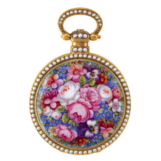 Swiss gilt-brass watch made for the Chinese market Circa 1860