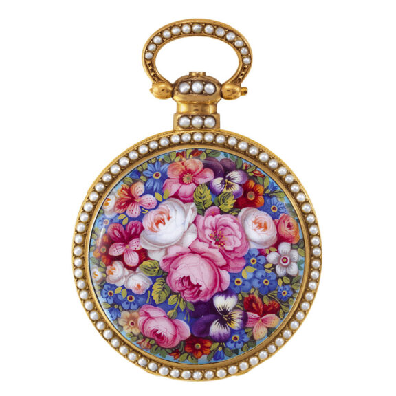 Swiss gilt-brass watch made for the Chinese market Circa 1860