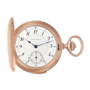 Swiss 18K pink gold minute repeating lever Circa 1900