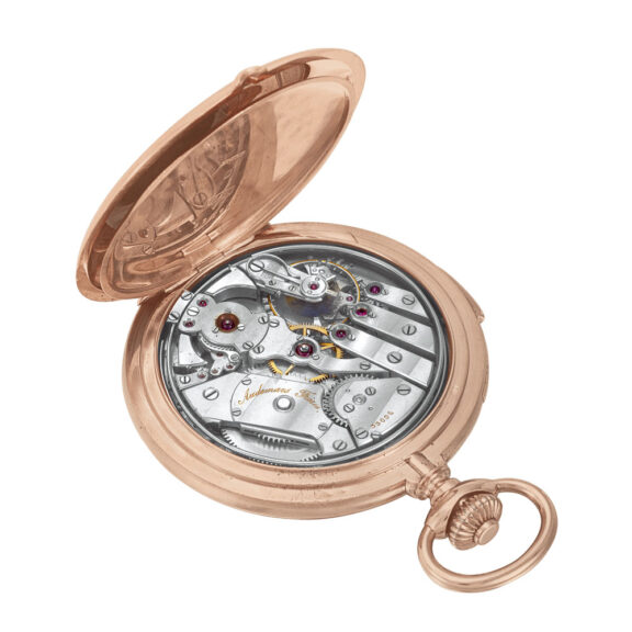 Swiss 18K pink gold minute repeating lever Circa 1900 Swiss 18K pink gold minute repeating lever Circa 1900