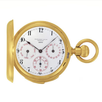 Small Swiss 18K gold five-minute repeating watch Circa 1875