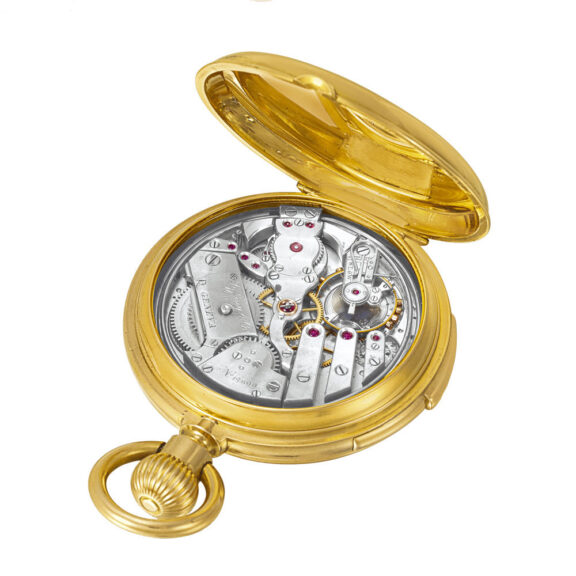 Small Swiss 18K gold five-minute repeating watch Circa 1875 Small Swiss 18K gold five-minute repeating watch Circa 1875