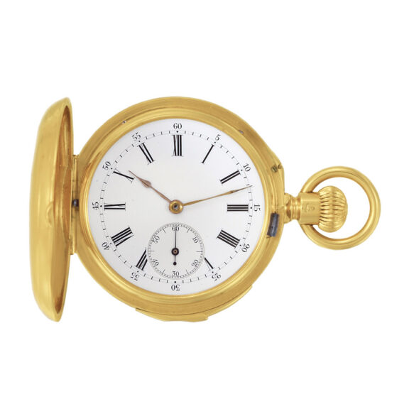 Very small French gold repeating lady's pendant watch Circa 1890 Very small French gold repeating lady's pendant watch Circa 1890