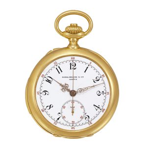 Swiss 18K gold minute repeating keyless dress watch Circa 1902