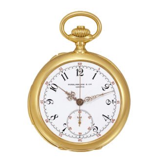 Swiss 18K gold minute repeating keyless dress watch Circa 1902