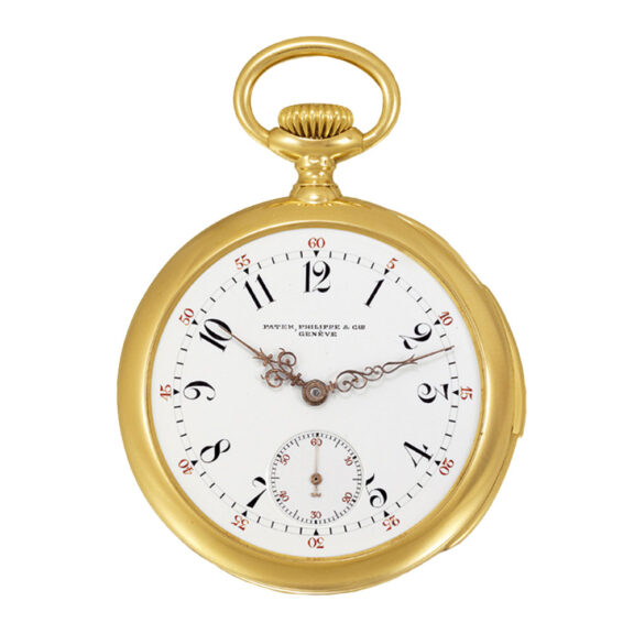 Swiss gold repeating dress watch in original fitted box Circa 1902